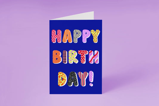 Bold Happy Birthday Card